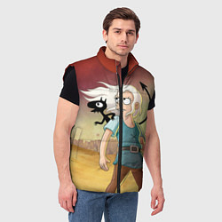 Мужской жилет Разочарование, цвет: 3D-черный — фото 2