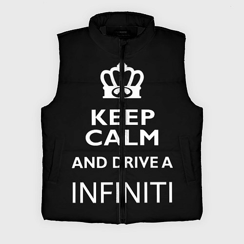 Мужской жилет Drive a INFINITI! / 3D-Черный – фото 1