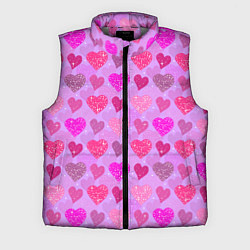 Мужской жилет Розовые сердечки