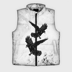 Мужской жилет Gothic crows, цвет: 3D-светло-серый