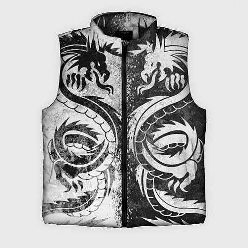 Мужской жилет ДРАКОНЫ DRAGONS / 3D-Черный – фото 1