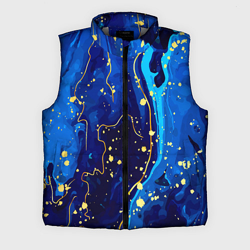 Мужской жилет СИНИЙ ГРАНИТ / 3D-Светло-серый – фото 1