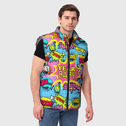 Мужской жилет Year baby Pop art print, цвет: 3D-светло-серый — фото 2