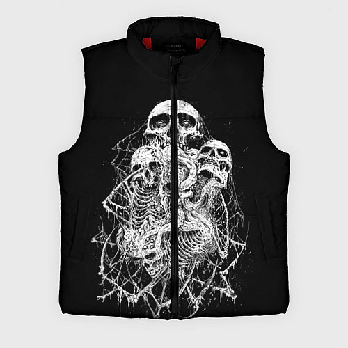 Мужской жилет ЧЕРЕПА / 3D-Красный – фото 1