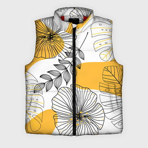 Мужской жилет Цветы / 3D-Красный – фото 1