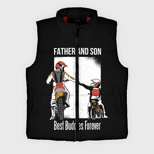 Мужской жилет Папа и сын / 3D-Красный – фото 1