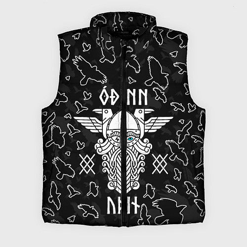 Мужской жилет БОГ ОДИН ВОРОНЫ / 3D-Черный – фото 1