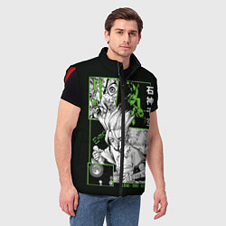 Мужской жилет Доктор Стоун Сенку, цвет: 3D-красный — фото 2