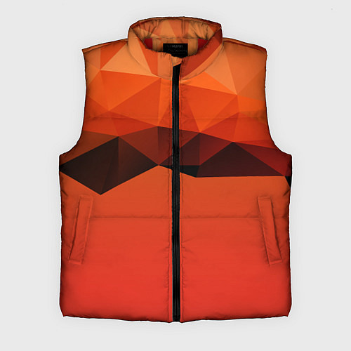 Мужской жилет Геометрические облака / 3D-Красный – фото 1