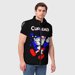 Мужской жилет Cuphead, цвет: 3D-светло-серый — фото 2