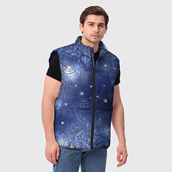 Мужской жилет Небо в стиле Стимпанк, цвет: 3D-черный — фото 2