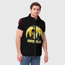 Мужской жилет Siren Head Yellow Moon, цвет: 3D-красный — фото 2