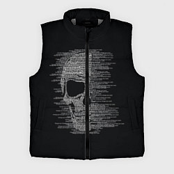 Мужской жилет Череп из текста