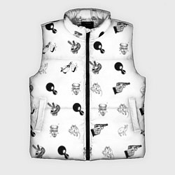 Мужской жилет Кровосток Паттерн Z, цвет: 3D-светло-серый