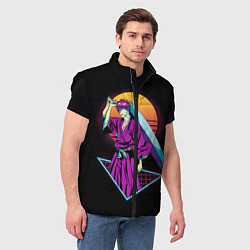 Мужской жилет Retro - Ичиго Куросаки, цвет: 3D-черный — фото 2