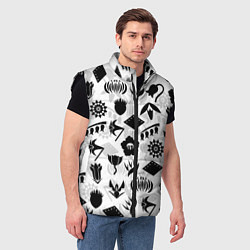 Мужской жилет БЛИЧ КАПИТАНЫ ГОТЕЙ 13 ЭМБЛЕМЫ, цвет: 3D-черный — фото 2
