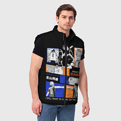 Мужской жилет Хината и Кагеяма, цвет: 3D-черный — фото 2