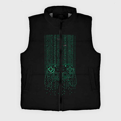 Мужской жилет Геймпад геймера матрица / 3D-Светло-серый – фото 1