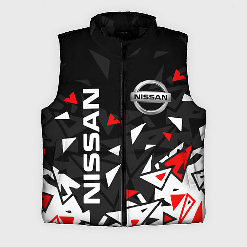 Мужской жилет NISSAN НИССАН ОСКОЛКИ / 3D-Черный – фото 1
