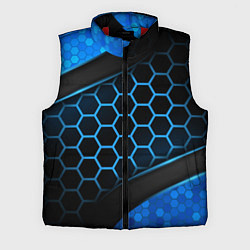 Мужской жилет 3D luxury blue 3Д СОТЫ и плиты