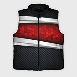 Мужской жилет 3D Красные соты металлические
