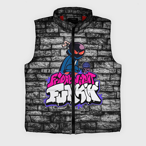 Мужской жилет Friday Night Funkin Bomb man B / 3D-Красный – фото 1