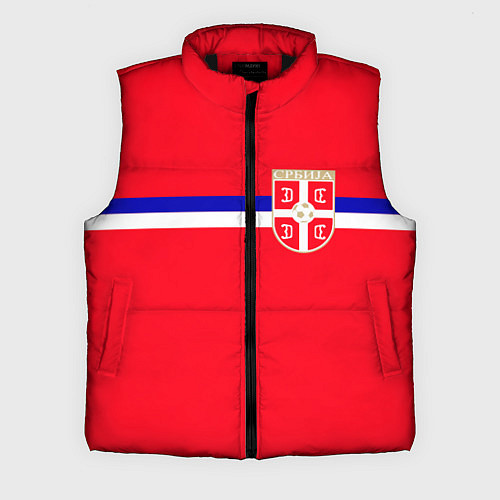 Мужской жилет Сборная Сербии / 3D-Черный – фото 1