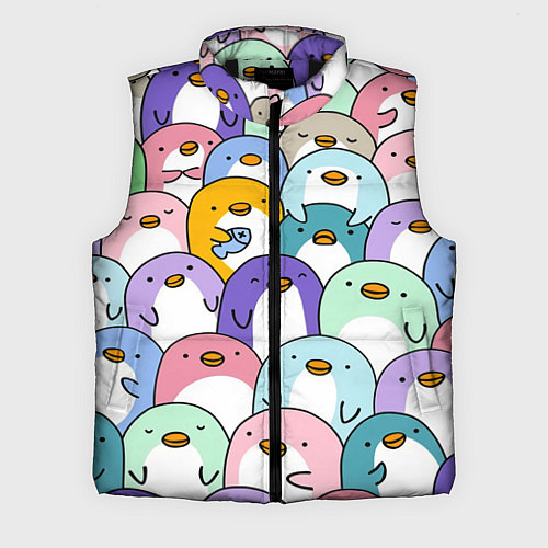 Мужской жилет Пингвины / 3D-Черный – фото 1