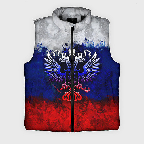 Мужской жилет Россия Russia Герб / 3D-Черный – фото 1
