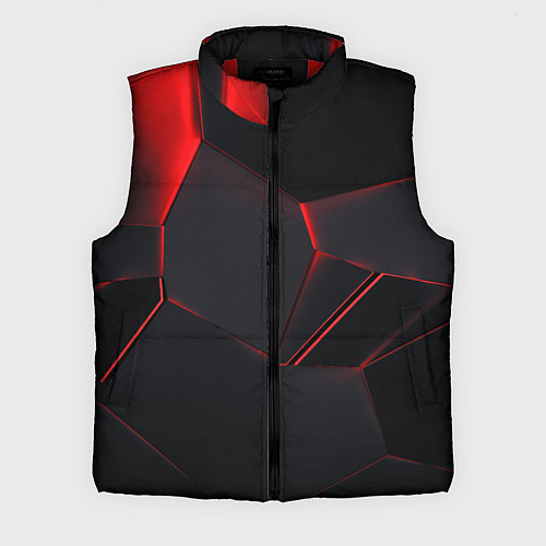 Мужской жилет Красные плиты 3D / 3D-Красный – фото 1