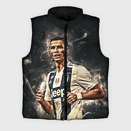 Мужской жилет Криштиану Роналду Ювентус / 3D-Черный – фото 1