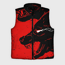 Мужской жилет Красный волк 3D, цвет: 3D-черный