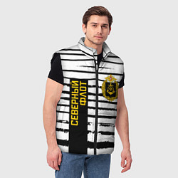 Мужской жилет СЕВЕРНЫЙ ФЛОТ ТЕЛЬНЯШКА ВМФ, цвет: 3D-черный — фото 2