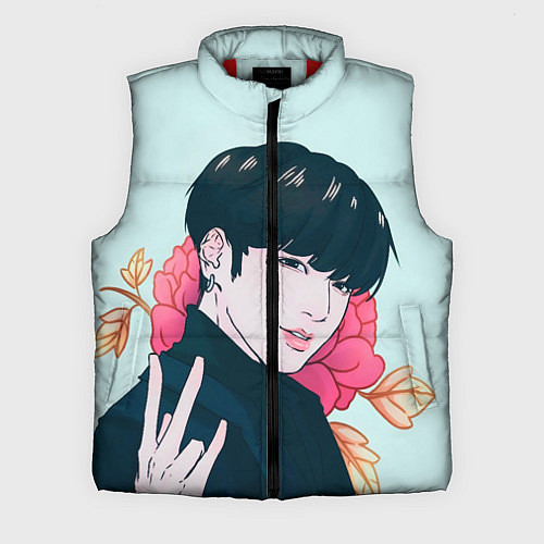 Мужской жилет Мин Юнги / 3D-Красный – фото 1