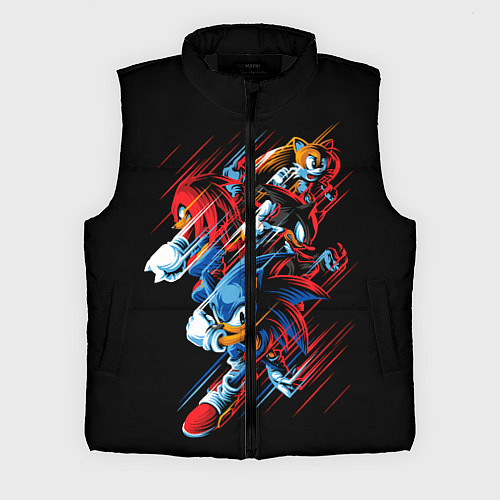 Мужской жилет Sonics team / 3D-Черный – фото 1