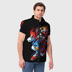 Мужской жилет Sonics team, цвет: 3D-красный — фото 2