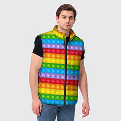 Мужской жилет Pop It, цвет: 3D-черный — фото 2