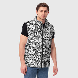 Мужской жилет Абстрактная жидкость, цвет: 3D-черный — фото 2
