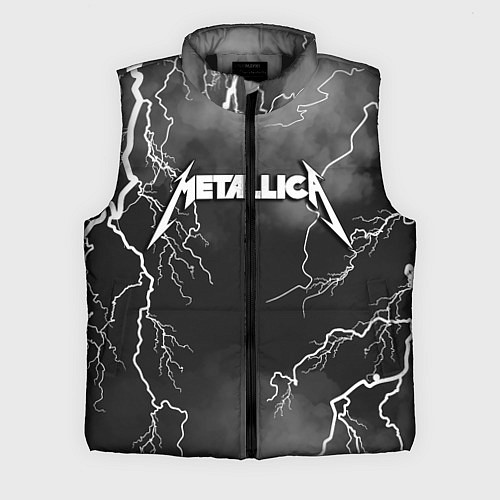 Мужской жилет METALLICA РАЗРЯД МОЛНИИ / 3D-Черный – фото 1