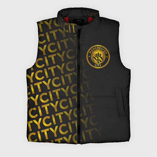 Мужской жилет МАНЧЕСТЕР СИТИ ЗОЛОТО GOLD / 3D-Красный – фото 1