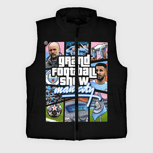 Мужской жилет Мансити в стиле гта манчестер / 3D-Черный – фото 1