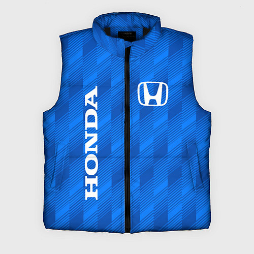 Мужской жилет HONDA BLUE ХОНДА СИНИЙ / 3D-Черный – фото 1