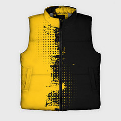 Мужской жилет ЧЕРНО ЖЕЛТЫЙ ГРАНЖ GRUNGE Z, цвет: 3D-светло-серый