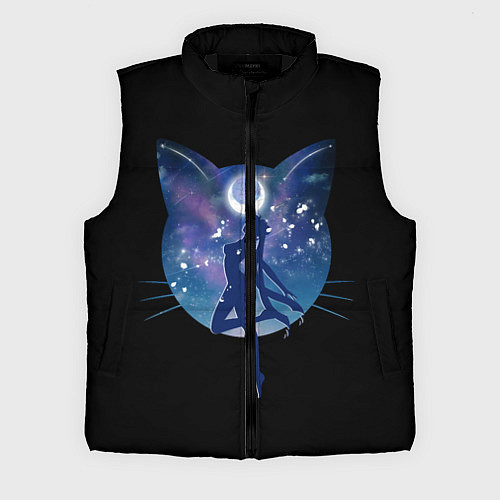 Мужской жилет Sailor Moon силуэт / 3D-Черный – фото 1