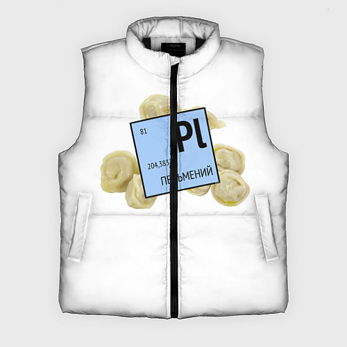 Мужской жилет Пельмений / 3D-Черный – фото 1