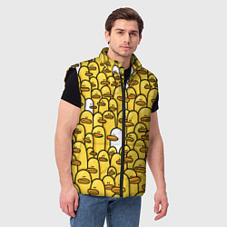 Мужской жилет Утки, цвет: 3D-черный — фото 2