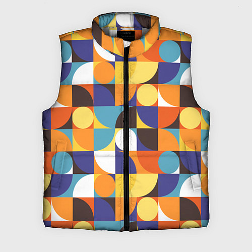 Мужской жилет Геометрия / 3D-Светло-серый – фото 1