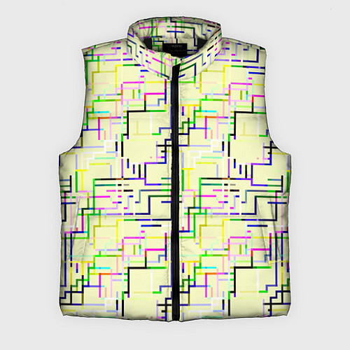 Мужской жилет Geometric Color / 3D-Черный – фото 1