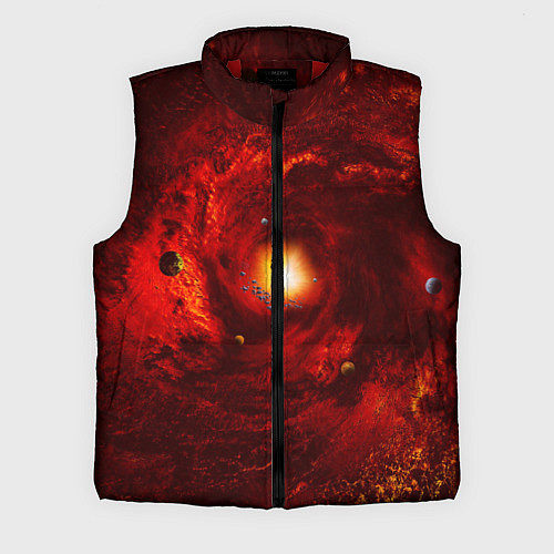 Мужской жилет КОСМИЧЕСКИЙ ВИХРЬ / 3D-Красный – фото 1