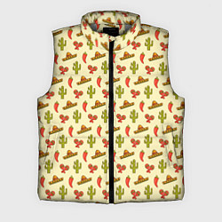 Мужской жилет Мексиканский фон, цвет: 3D-светло-серый